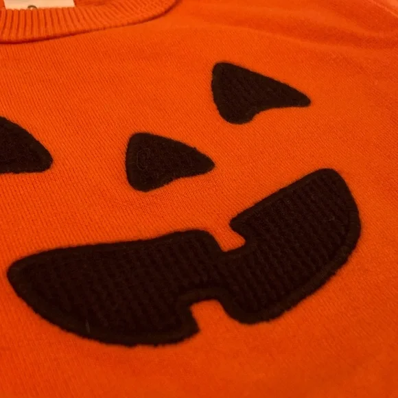 🍊5/$25 Carter's Orange Pumpkin Face Romper size 3m - Picture 4 of 6